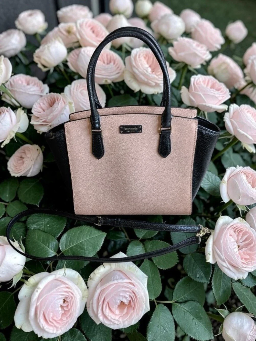 kate spade Pink and Black Two-Tone Satchel